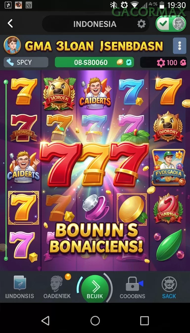 Cuplikan layar KING403 — menu navigasi