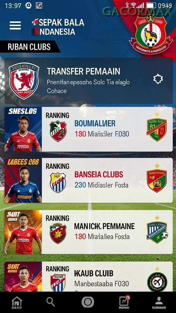 Cuplikan layar MADURA88 — menu navigasi